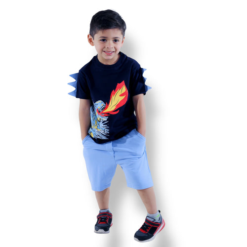 CONJUNTO DINOSAURIO CON FUEGO